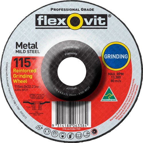 Flexovit Grinding Wheel 115mm - 66252841709 Auto Part