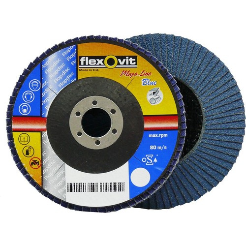Flexovit Zirconia Flap Disc 40G 115 x 22mm - 78072761193 Auto Part
