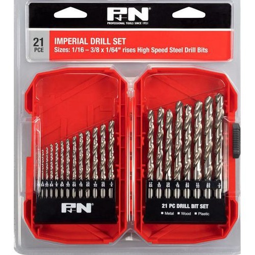 P&N Drill Set 21 Piece Imperial - 166044637 Workshop Tool