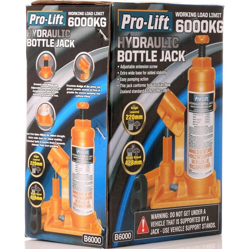 Pro-Lift 6 Ton Bottle Jack - B-6000 Auto Part