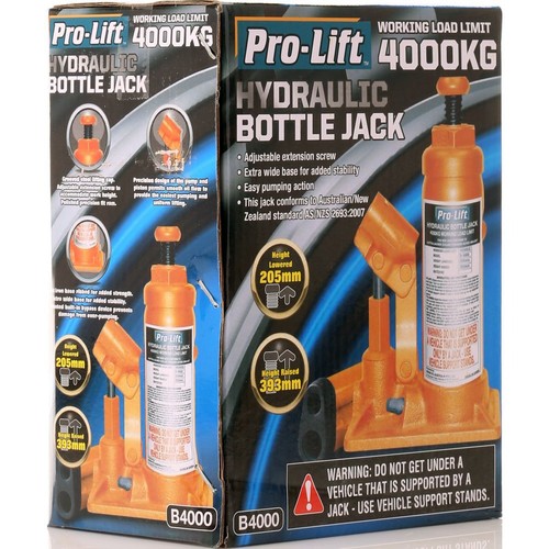Pro-Lift 4 Ton Bottle Jack - B-4000 Auto Part