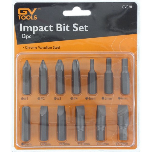 GV Tools Impact Bit Set 13pc - GV028 Auto Part Workshop Tool