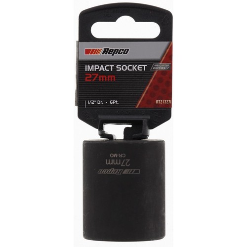 Repco Impact Socket 27mm, 1/2in Drive - RT21327I Auto Part Workshop Tool