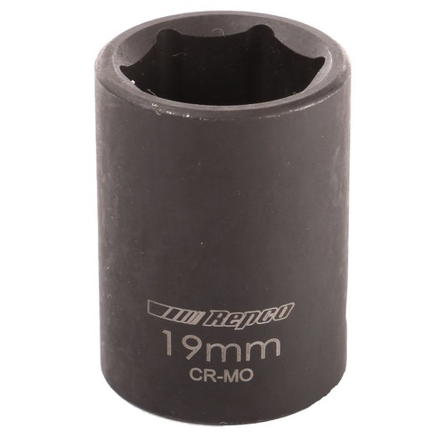 Repco Impact Socket 19mm, 1/2in Drive - RT21319I Auto Part Workshop Tool