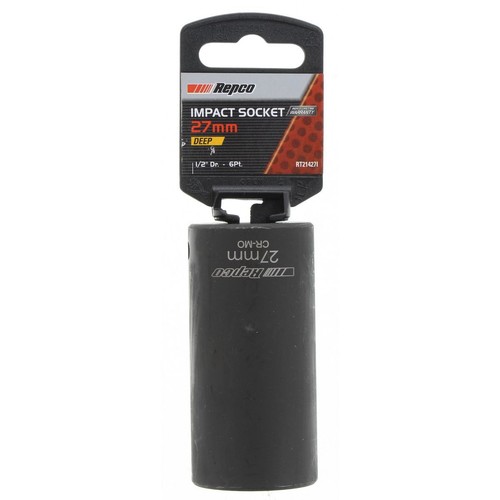 Repco Deep Impact Socket 27mm, 1/2in Drive - RT21427I Auto Part Workshop Tool