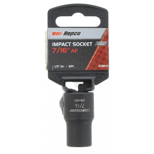 Repco Impact Socket 7/16in, 1/2in Drive - RT20012I Auto Part Workshop Tool