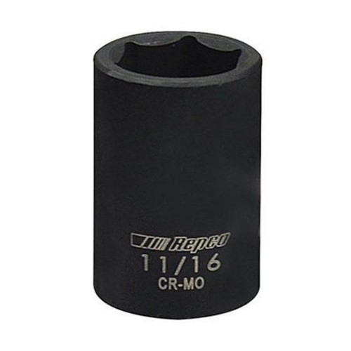 Repco Impact Socket 11/16in, 1/2in Drive - RT20016I Auto Part Workshop Tool