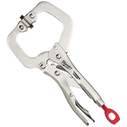 Milwaukee 152mm (6in) TORQUE LOCK C-Clamp Locking Pliers Swivel Jaws - 48223522