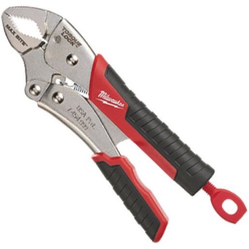 Milwaukee 178mm (7in) TORQUE LOCK MAX BITE Curved Jaw Locking Pliers with Durabl