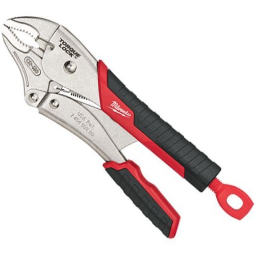 Milwaukee 254mm (10in) TORQUE LOCK Curved Jaw Locking Pliers with Durable Grip -