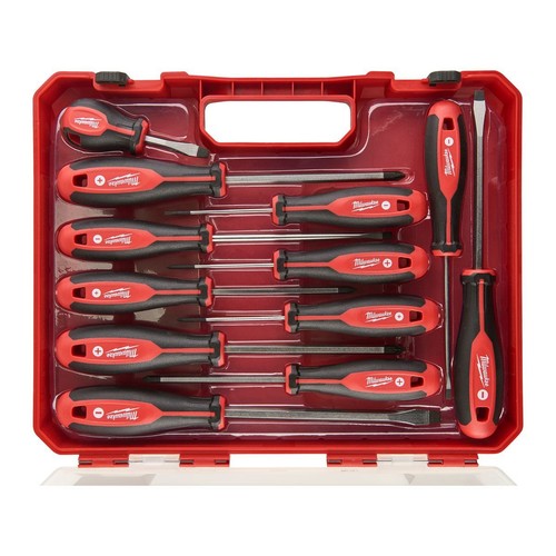Milwaukee 12 Piece Screwdriver Set - 4932472003 Workshop Tool