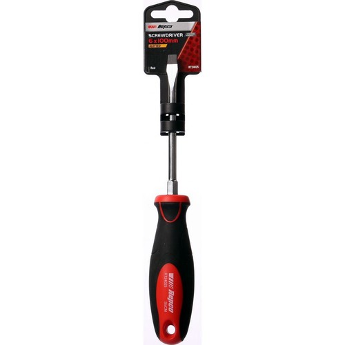 Repco Screwdriver Blade 6 x 100mm Red - RT24025 Auto Part Workshop Tool