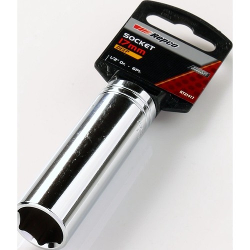 Repco Deep Socket 17mm, 1/2in Drive - RT21417 Auto Part Workshop Tool