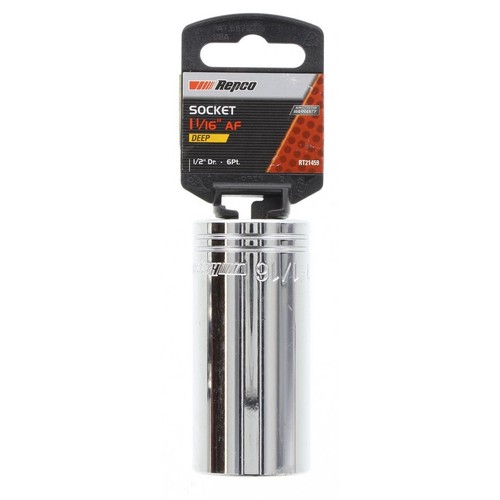 Repco Deep Socket 1 1/16in, 1/2in Drive - RT21459 Auto Part Workshop Tool