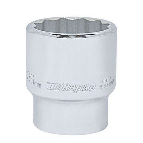 Repco Socket 36mm, 3/4in Drive, 12 Point - RT27136 Auto Part Workshop Tool