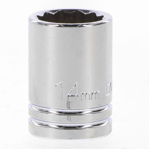 Repco Socket 14mm, 3/8in Drive, 12 Point - RT21614 Auto Part Workshop Tool