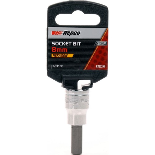 Repco Hex Socket 8mm, 3/8in Drive - RT22254 Auto Part Workshop Tool