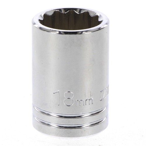 Repco Socket 18mm, 1/2in Drive, 12 Point - RT21318 Auto Part Workshop Tool DIY