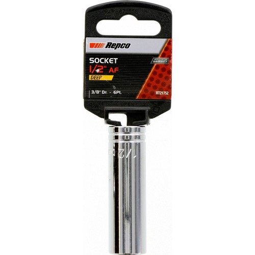 Repco Deep Socket 1/2in 3/8in Drive 6PT - RT21752 Auto Part Workshop Tool DIY
