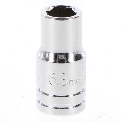 Repco Socket 6.3mm, 1/4in Drive, 6 Point - RT219063 Auto Part Workshop Tool DIY