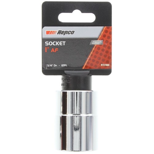 Repco Socket 1in, 3/4in Drive, 12 Point - RT27060 Auto Part Workshop Tool DIY