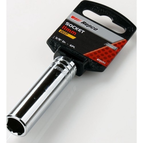 Repco Deep Socket 11mm 3/8in Drive 6PT - RT21711 Auto Part Workshop Tool DIY