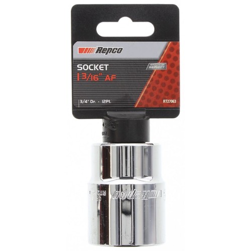 Repco Socket 1-3/16in, 3/4in Drive, 12 Point - RT27063 Auto Part Workshop Tool