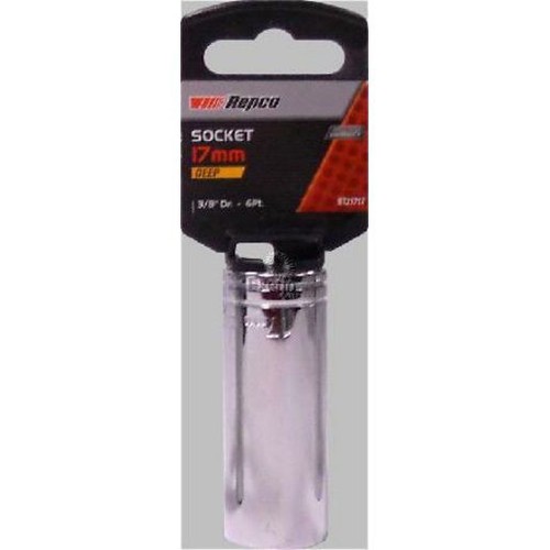 Repco Deep Socket 17mm 3/8in Drive 6PT - RT21717 Auto Part Workshop Tool DIY