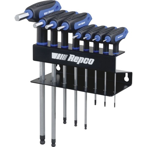 Repco 8 Piece T-Handle Hex Key Set - Metric - RTK3450 Workshop Tool Auto Part