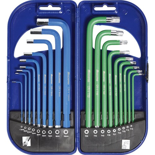 Mechpro Hex Key Set Long Arm Torx 18 Piece - MPBHK110K Workshop Tool DIY