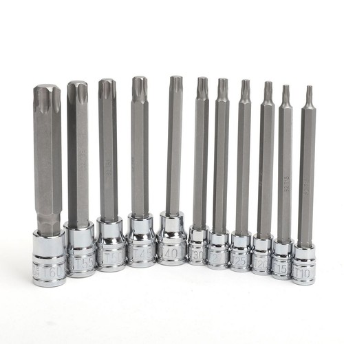 Mechpro 11 Piece 1/4 & 3/8 inch Extra Long Torx Socket Set - MPBSK147K DIY Tool