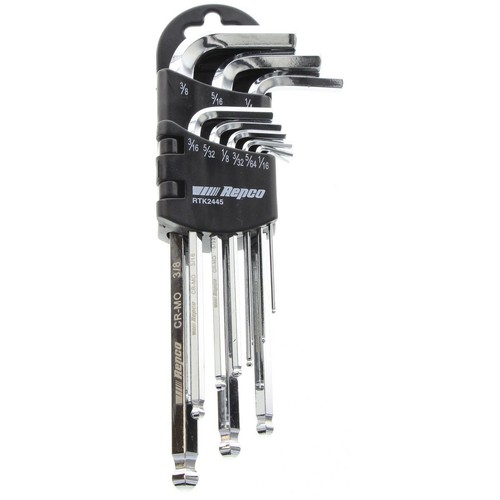 Repco 9 Piece Hex Key Set - AF - RTK2445 Workshop Tool Auto Part DIY