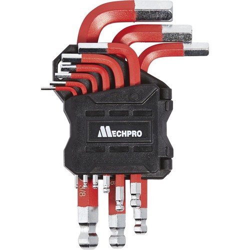 Mechpro Hex Key Set SAE Small 9 Piece - MPBHK103K Workshop Tool DIY