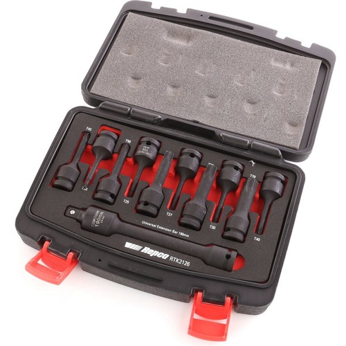 Repco 11 Piece 1/2in Impact Torx Socket Set - RTK2126 Auto Part Workshop Tool