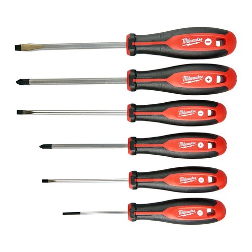 Milwaukee 6 Piece Screwdriver Set - 4932471807 Workshop Tool DIY