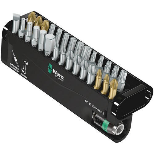 Wera 30 Piece Universal Bit Set - WER056440 Workshop Tool DIY