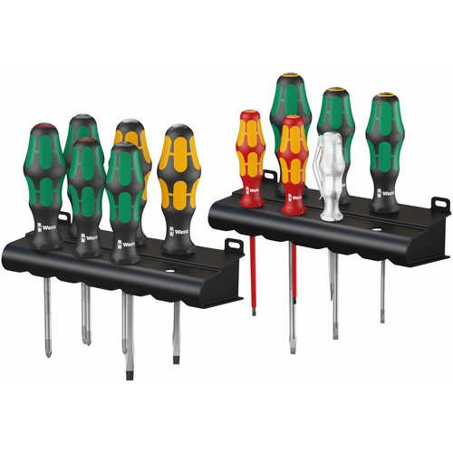 Wera 12 Piece Kraftform Screwdriver Set - WER051010 Workshop Tool DIY