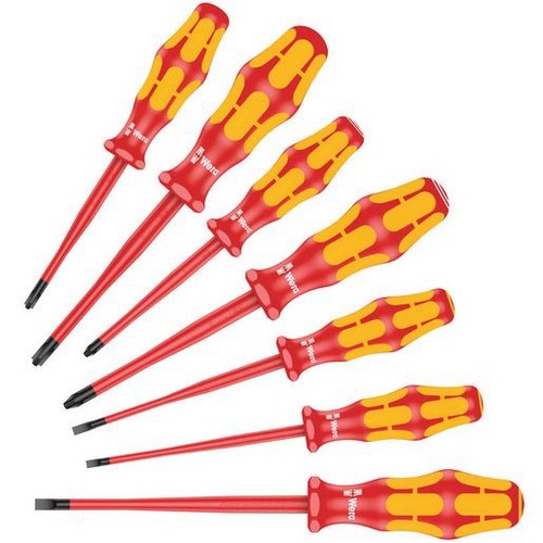 Wera 7 Piece Kraftform Plus Series 100 Screwdriver Set - WER135961 Workshop Tool