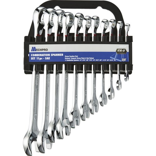 Mechpro 11 Piece Combination Spanner Set SAE Auto Part Workshop Tool DIY
