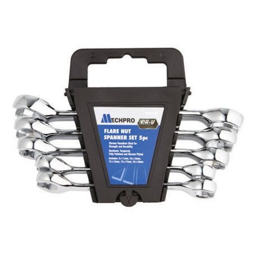 Mechpro 5 Piece Metric Flare Nut Spanner Set Auto Part Workshop Tool DIY