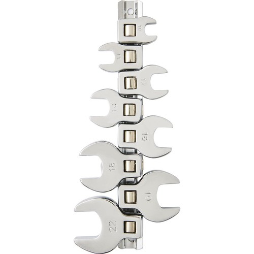 Mechpro 8 Piece Metric Crow's Foot Spanner Set 3/8In Drive Auto Part DIY