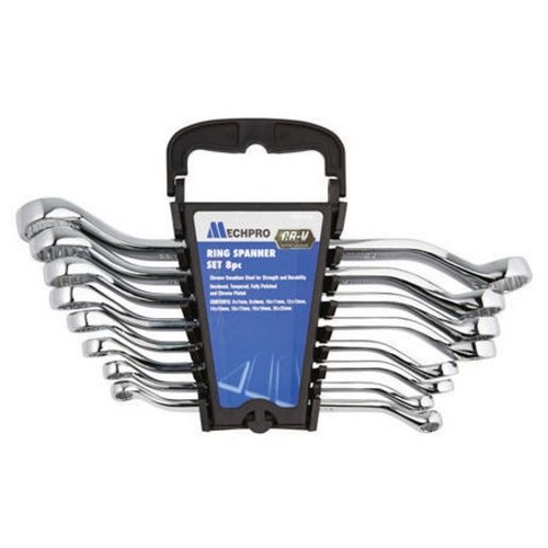 Mechpro 8 Piece Metric Double Ring End Spanner Set Auto Part Workshop Tool DIY