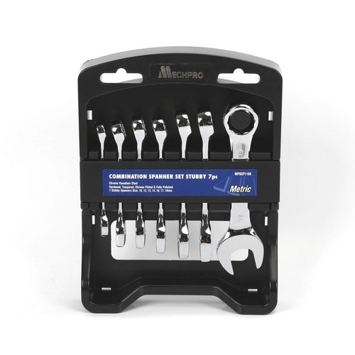 Mechpro 7 Piece Combination Spanner Set Auto Part Workshop Tool DIY