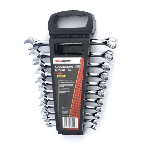 Repco 11 Piece Metric Combination Spanner Set Auto Part Workshop Tool DIY