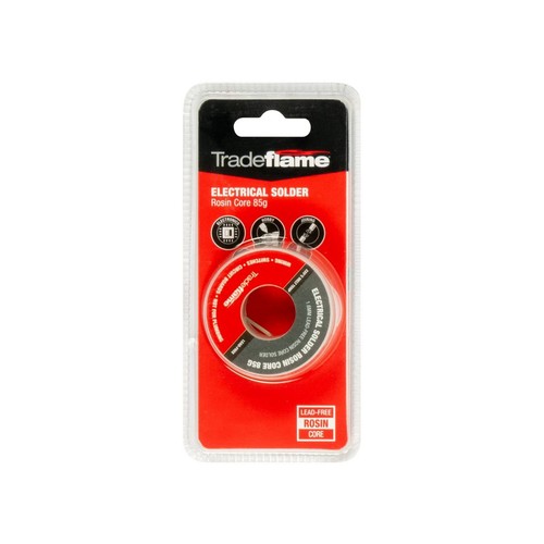 Tradeflame Resin Core Solder 85gm - 211523 Workshop Tool DIY
