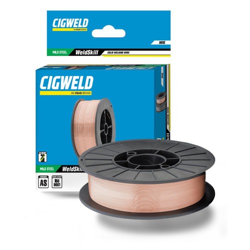 Cigweld WeldSkill Solid Mild Steel Wire 0.8mm x 0.9kg roll - WS0908 Cover Home
