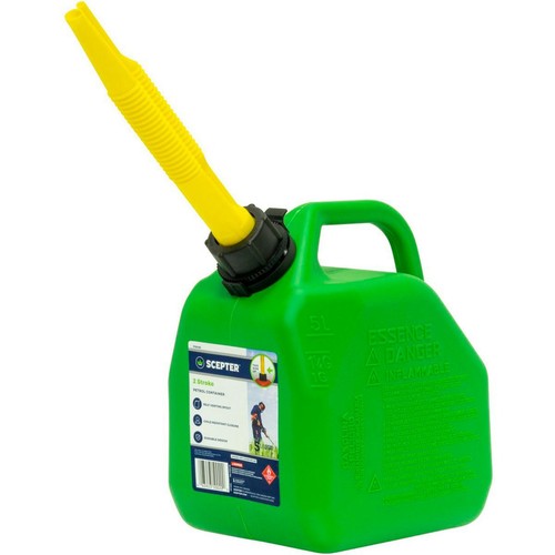 Scepter 5L Green Plastic 2 Stroke Fuel Container - FFSG10G Auto Part