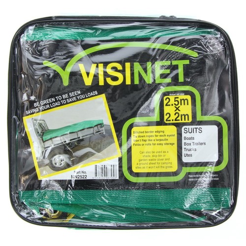 Visinet Green Mesh Cargo Net 2.5m x 2.2m - MN2522 Auto Part