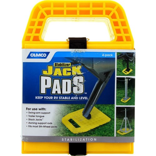 Camco Stabiliser Jack Pads - 4 Pack - 44595 Brake Parts Auto Part