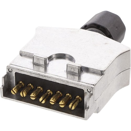 OEX 7 Pin Flat Trailer Plug - Metal - ACX8021 Auto Part